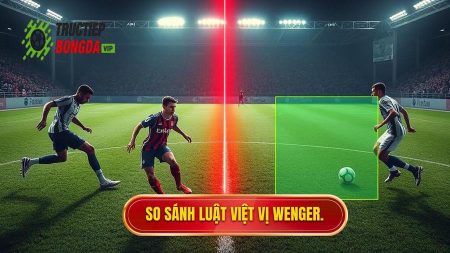3. So sánh luật việt vị Wenger.