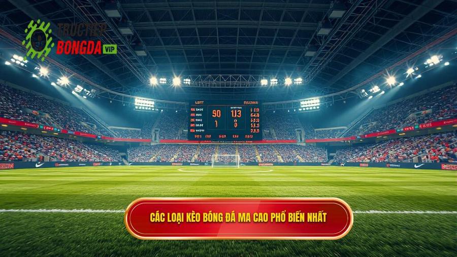 Các loại kèo bóng đá Ma Cao phổ biến nhất hiện nay