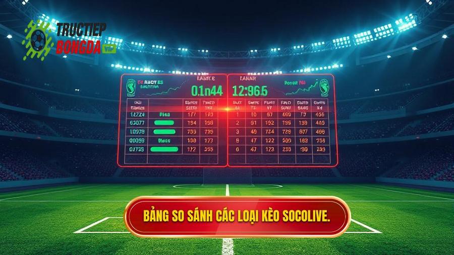 3. Bảng so sánh các loại kèo bóng đá Socolive thường gặp