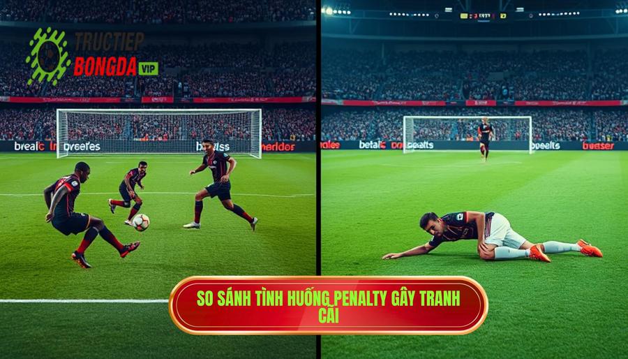 Bảng so sánh: Các tình huống Penalty rõ ràng vs Tranh cãi